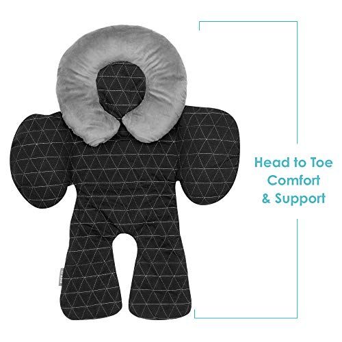  [아마존베스트]JJ Cole - Reversible Body Support, 2-Piece Insert for Car Seat and Stroller, Adjustable for Age and...