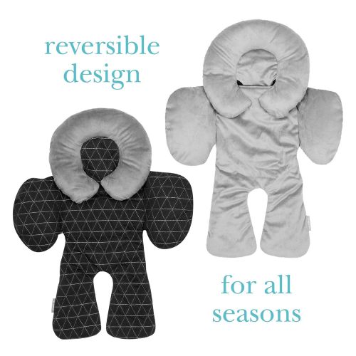  [아마존베스트]JJ Cole - Reversible Body Support, 2-Piece Insert for Car Seat and Stroller, Adjustable for Age and...