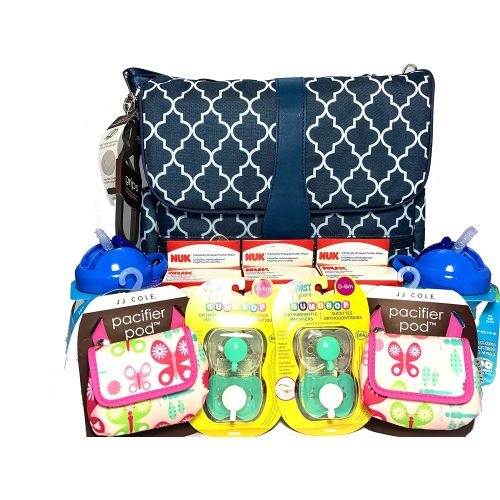  JJ Cole Baby JJ Cole Arbor Back Pack Diaper Bag, Baby Drinkware, Pacifier Carrier Assortment