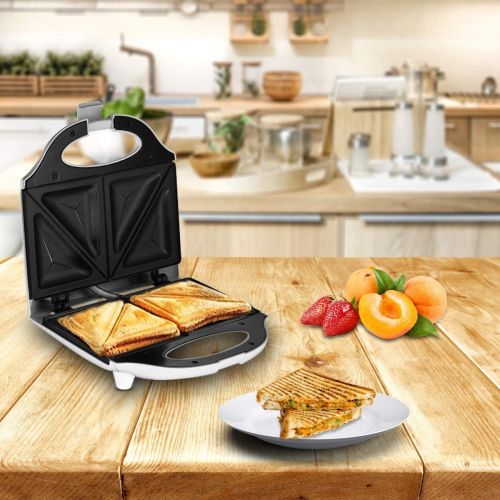  [아마존베스트]J-Jati Sandwich Maker, Panini Press + Electric Sandwich Maker Toasting, Grilling, Waffles, Omelettes, Breakfast, Lunch, dinner, Sandwich Toaster, white