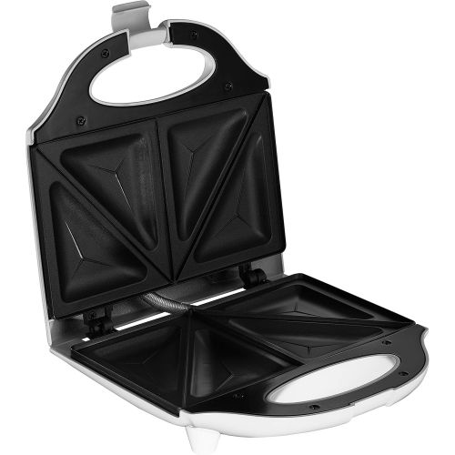  [아마존베스트]J-Jati Sandwich Maker, Panini Press + Electric Sandwich Maker Toasting, Grilling, Waffles, Omelettes, Breakfast, Lunch, dinner, Sandwich Toaster, white