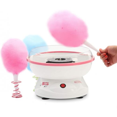  J-JATI Cotton Candy Maker, Electric Cotton Candy Maker, Hard Candy Maker, Sugar-Free Candy Machine family fun In-home cotton candy machine, Bright Colorful Style