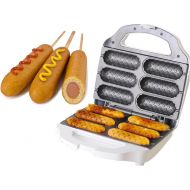 J-JATI Waffel Corn Dog Maker Hot Dog Presser Maker Waffel Stick Maker Hot Dog Maker Corn Dog Machine hot Dog and Corn Dog Maker Mix Any Type of Batch SW230-W6