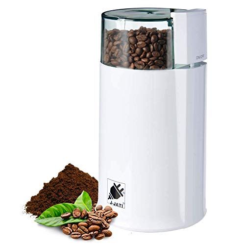  [아마존베스트]J-Jati Electric Coffee Grinder Mill with Large Grinding Capacity and HD Motor Spices, Hyper-grind Herbs, Nuts, Grains, Grinder, electric coffee grinder