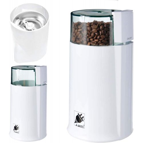  [아마존베스트]J-Jati Electric Coffee Grinder Mill with Large Grinding Capacity and HD Motor Spices, Hyper-grind Herbs, Nuts, Grains, Grinder, electric coffee grinder