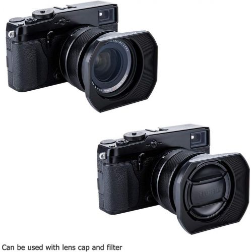  JJC 23mm & 56mm Lens Hood Shade for Fuji Fujifilm Fujinon Lens XF 23mm F1.4 R & XF 56mm F1.2 R & XF 56mm F1.2 R APD Replaces Fujifilm LH-XF23 Hood -Black