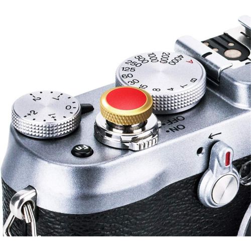  JJC Soft Camera Shutter Release Button Cap for Fujifilm Fuji X-E4 X-T4 X-T3 X-T2 X-T30 X-T20 X-T10 X-Pro3 X-Pro2 X-Pro1 X100V X100F X100T X100S X-E3 for Sony RX10 IV III II RX1RII