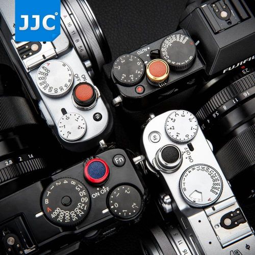 JJC Soft Camera Shutter Release Button Cap for Fujifilm Fuji X-E4 X-T4 X-T3 X-T2 X-T30 X-T20 X-T10 X-Pro3 X-Pro2 X-Pro1 X100V X100F X100T X100S X-E3 for Sony RX10 IV III II RX1RII