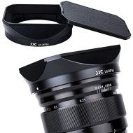 JJC Bayonet Square Metal Lens Hood Shade w/Hood Cap Protector Replace Fuji LH-XF16 for Fujifilm Fujinon XF 16mm F1.4 R WR Lens on Camera X-H1 X-Pro3 X-Pro2 X-Pro1 X-T4 X-T3 X-T2 X-T1 X