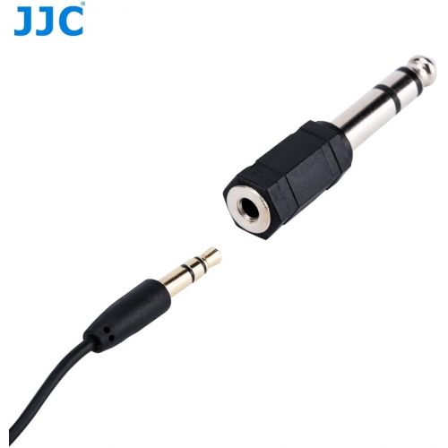  JJC 7Meters / 23Feet Omnidirectional Lavalier Microphone for Camera Camcorders Handy Recorder Audio Recording fits Canon Nikon Sony Fujifilm Zoom Tascam 3.5mm/6.35mm Microphone Lin