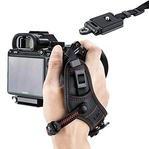  JJC Mirrorless Camera Hand Grip Wrist Strap for Fuji Fujifilm X-T30 X-T20 X-T10 X-S10 X-PRO2 X-T3 X-T2 Sony a6600 a6500 a6400 a6300 a6100 a6000 A7 II III A7R II III IV A7S II A7SIII A7