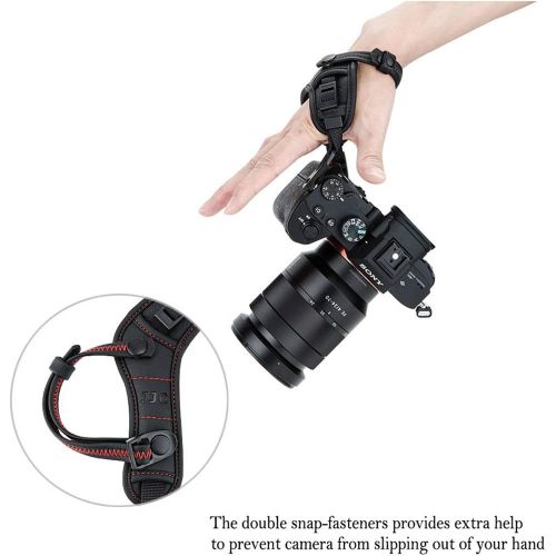  JJC Mirrorless Camera Hand Grip Wrist Strap for Fuji Fujifilm X-T30 X-T20 X-T10 X-S10 X-PRO2 X-T3 X-T2 Sony a6600 a6500 a6400 a6300 a6100 a6000 A7 II III A7R II III IV A7S II A7SIII A7