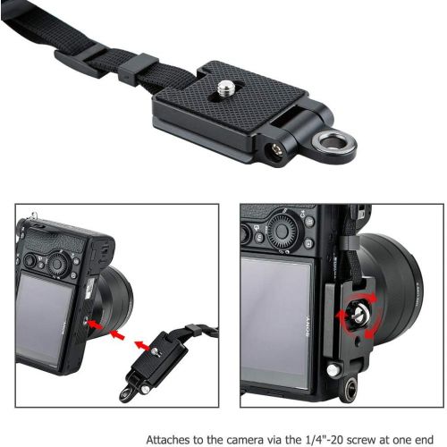  JJC Mirrorless Camera Hand Grip Wrist Strap for Fuji Fujifilm X-T30 X-T20 X-T10 X-S10 X-PRO2 X-T3 X-T2 Sony a6600 a6500 a6400 a6300 a6100 a6000 A7 II III A7R II III IV A7S II A7SIII A7