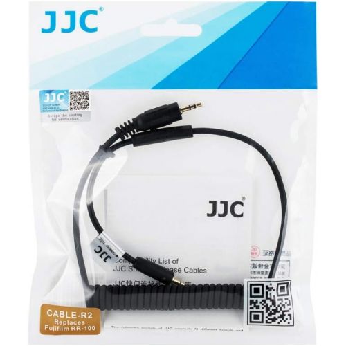  JJC Camera Remote Shutter Release Cable Cord Fits for Fuji Fujifilm X-T3 X-T2 X-T1 X-T30 X-T20 X-T10 X-T100 X-Pro2 X-E3 X-E2S X-E2 X-A5 X-A10 X-H1 X100F X100T X70 X30 XF10 GFX 50S