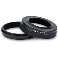 JJC Lens Hood Shade Set for Fuji Fujifilm X100V X100F X100T X100S X100 Replace Fuji LH-X100 Hood & AR-X100 Adapter Ring Attaching 49MM Filter -Black