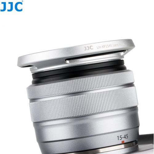  JJC 52mm Screw In Lens Hood Shade Cover for Fujifilm Fuji Fujinon XC 15-45mm F3.5-5.6 OIS PZ Lens on Camera X-T30 II X-T30II X-T20 X-T10 X-T200 X-T100 X-E4 X-E3 X-E2S XE2 X-S10 X-T4 X-