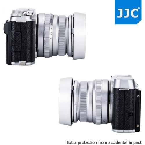  JJC Bayonet Metal Lens Hood for Fujifilm Fujinon XC 35mm F2 & XF 35mm F2 & XF 23mm F2 R WR Lens on Camera X-S10 X-E4 X-T4 X-Pro3 X-Pro2 X-T3 X-T2 X-T30 X-T20 X-E3 X-T200 X-A7 Replace F