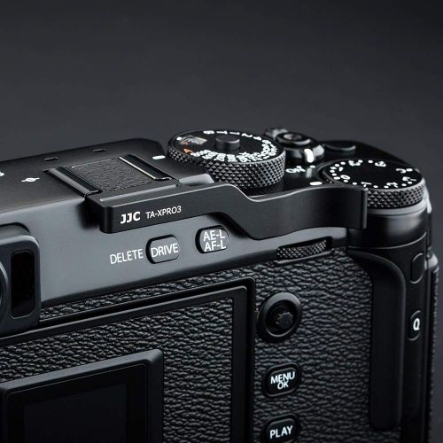  JJC Metal Thumbs Up Grip for Fuji Fujifilm X-PRO3 XPRO3 X-PRO2 XPRO2 with Hot Shoe Cover Protector Not Interfere with Controls of Camera