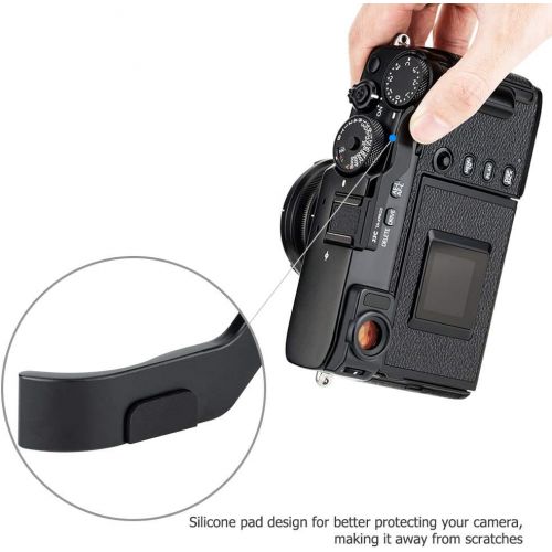  JJC Metal Thumbs Up Grip for Fuji Fujifilm X-PRO3 XPRO3 X-PRO2 XPRO2 with Hot Shoe Cover Protector Not Interfere with Controls of Camera