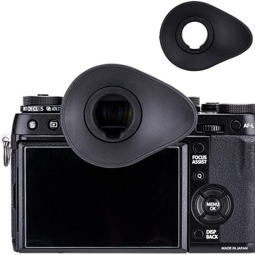  JJC Oval Shape Eyecup Eyepiece Eyeshade EC-XH W Replacement for Fuji X-T4 X-T3 X-T2 XT4 XT3 XT2 XH1 GFX100S GFX100 GFX 50S GFX50S II Camera Viewfinder Replace Fuji Eye Cup EF-XTS E