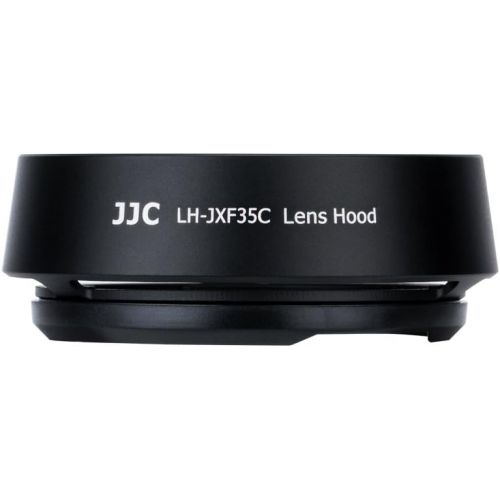  JJC Dedicated Metal Lens Hood Shade for Fuji Fujifilm Fujinon XF 35mm F2 R WR Lens,Fujinon XF 23mm F2 R WR Lens,Fujinon XC 35mm F2 Lens,Bayonet Type Black Color,Replaces Fujifilm L