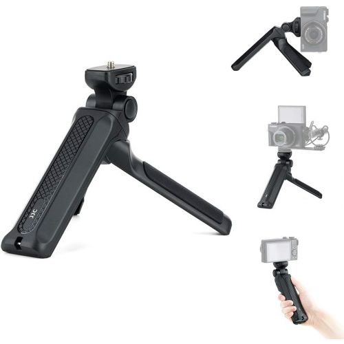  JJC Vlog Shooting Grip Camera Tabletop Tripod With 360° Pan and 180° Tilt Design for Sony RX100 VII VI ZV-1 Fuji Fujifilm X-S10 X-T200 Canon G7X Mark III II M50 M6 Mark II Nikon Z50 Pa