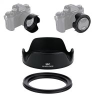 JJC Reversible Dedicated Lens Hood Cover Shade with 52mm Adapter for Nikon Z 28mm F2.8 se 40mm F2 Fujifilm XC 15-45mm XF 18mm F2 Canon 40mm Lens on Fuji X-T30 II X-T20 X-T200 X-T100 Ni