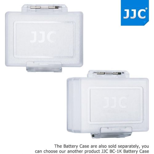  4-Pack JJC Compatible Camera Battery Case for Canon LP-E6N LP-E8 LP-E12 LP-E17 for Nikon EN-EL15 EN-EL14A for Sony NP-FZ100 NP-FW50 NP-FM500H NP-BX1 for Fujifilm NP-W126S NP-95 for