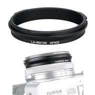 JJC 49mm Metal Lens Filter Adapter Ring for Fujifilm Fuji X100V X100F X100T X100S X100 X70 Camera & Wide Conversion Lens WCL-X100 II Installing UV CPL ND Filter Lens Cap Replace Fujifi