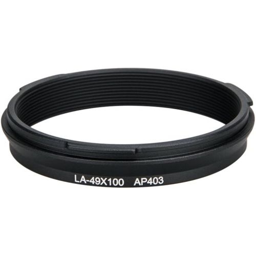  JJC 49mm Metal Lens Filter Adapter Ring for Fujifilm Fuji X100V X100F X100T X100S X100 X70 Camera & Wide Conversion Lens WCL-X100 II Installing UV CPL ND Filter Lens Cap Replace Fujifi