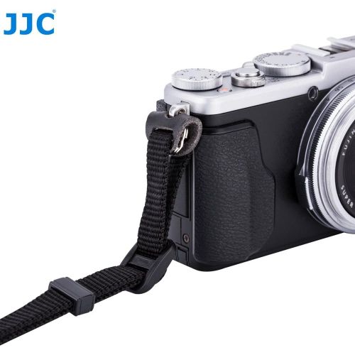  JJC 2 Pairs Camera Strap Eyelet Split O Ring & Leather Cover Piece for A6600 A6500 A6400 A6300 A6100 A6000 A7RIV A7RIII A7II A7S A9 X-E4 X-T4 X-T3 X-T30 X-Pro3 X-S10 X100V Z7II Z6I