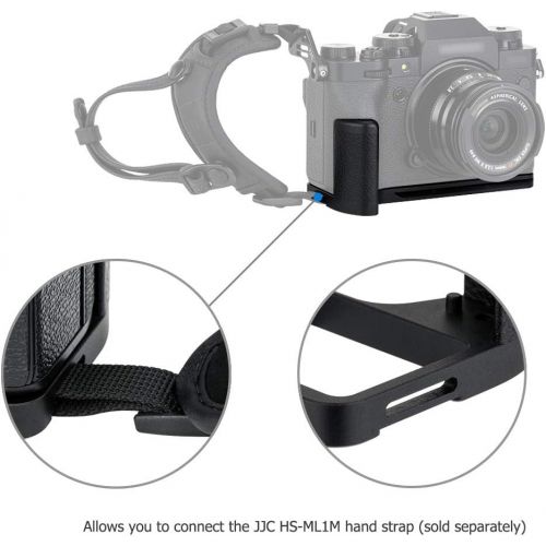  JJC Metal Hand Grip Bracket Accessories for Fuji Fujifilm XT4 X-T4 with Arca Swiss Plate & Battery Memory Card Opening & 1/4-20 Socket