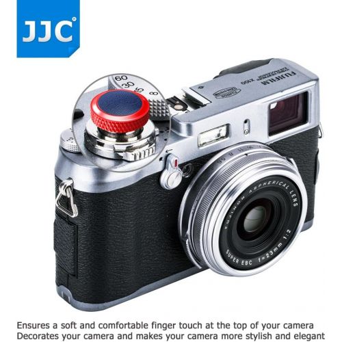  JJC Compatible Soft Shutter Release Button Cap for Fuji Fujifilm X-T30 II XT30 X-T3 XT3 X100F X-Pro2 X-Pro1 X-T2 X-E3 X-E2S X-T20 X-T10 X100T X100S for Sony RX10 IV III II,RX1RII,R
