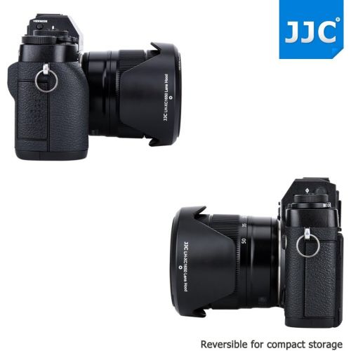  JJC Bayonet Reversible Lens Hood Shade for Fujifilm Fuji Fujinon XC 16-50mm F3.5-5.6 OIS II Lens on Camera X-T200 X-T100 X-A7 X-A5 X-A10 X-A3 X-A2 X-A1 XM1 X-T30 X-T20 X-T10 X-E3 X-E2S