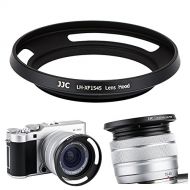 JJC 52mm Screw in Lens Hood Shade Cover for Fujifilm Fuji Fujinon XC 15-45mm F3.5-5.6 OIS PZ Lens on Camera X-T30 II X-T20 X-T10 X-T200 X-T100 X-A7 X-A5 X-A10 X-E3 X-E2 X-S10 X-T4 X-T3