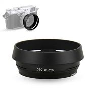 JJC Metal Lens Hood Shade Protector with 49mm Filter Adapter Ring for Fujifilm Fuji X100V X100F X100T X100S X100 X70 Replaces Fujifilm LH-X100 Lens Hood & AR-X100 Filter Adapter Ri
