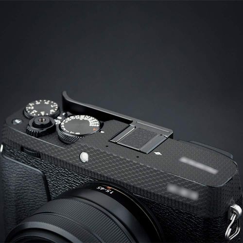  JJC Metal Thumbs Up Grip for Fuji Fujifilm X100V X100F & X-E3 with Hot Shoe Cover Protector Not Interfere with Controls of Camera -Black