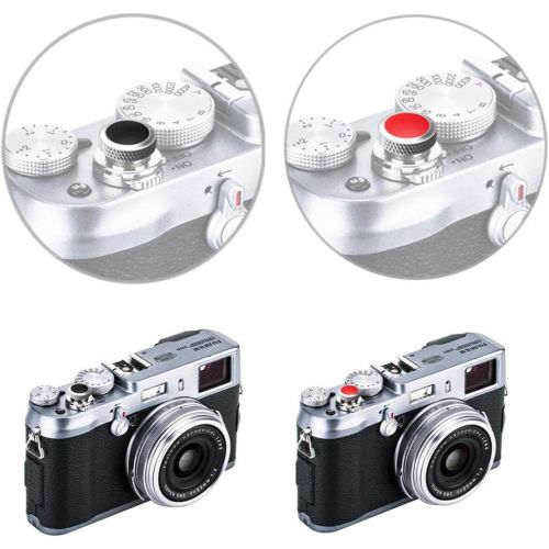  Camera Soft Release Button JJC Shutter Button for Fuji Fujifilm X-E4 X-T4 X-T3 X-T2 X-T30 X-T20 X-T10 X-PRO3 X-PRO2 X-PRO1 X100V X100F X100T X100S X-E3 for Sony RX10 IV III RX1RII