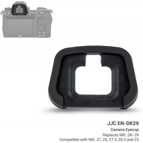  JJC Camera Eyecup Eyepiece Fits for Nikon Z7II Z7 Z6II Z6 Z5 Viewfinder Replaces Nikon DK-29 Eye Cup with Soft Silicone Extended Design-2 Pack