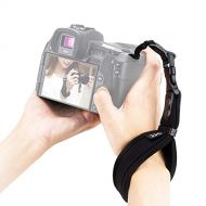 JJC Camera Wrist Strap for DSLR / SLR Mirrorless Camera, Soft Neoprene Hand Strap, Quick Release Buckle Wrist Strap for Canon Sony Fujifilm Panasonic Olympus Pentax and More Camera