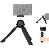 JJC Vlog Camera Mini Tabletop Tripod Stand Handheld Tripod for Sony ZV-1 RX100 VII ZV-E10 A6000 A6100 A6300 A6400 A7C Canon G7X Mark III II EOS M50 M6 Mark II R R5 R6 RP Nikon Z50