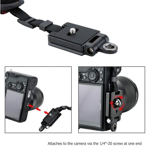  JJC Deluxe Mirrorless Camera Hand Grip Strap for Canon EOS R5 R6 R RP M50 M6 Mark II Nikon Z7 Z7II Z6 Z6II Z5 Z50 Z fc Zfc Fuji Fujifilm X-T4 X-T3 X-T2 X-S10 X-T30 X-T20 X-E4 X-E3