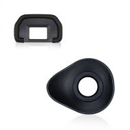 JJC 2 Types Viewfinder Eyecup Eyepiece for Canon 6D Mark II 6D 5D Mark II 5D 90D 80D 70D, 360? Rotatable Oval Design + Orignal Eyeshape Replaces Canon EB Eye Cup