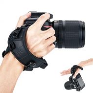 JJC DSLR Camera Hand Strap Grip Wrist Strap with Standing U Plate for Nikon D780 D850 D810 D800 D750 D610 D600 D500 D7500 D7200 D7100 D7000 D5600 D5500 D5300 D5200 D3500 D3400 D330