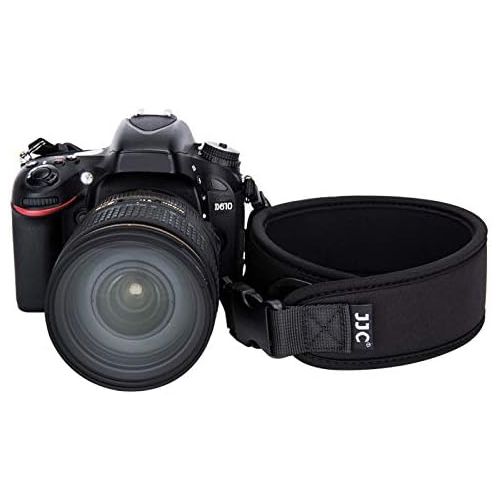  JJC DSLR Camera Neck Strap, Soft Neoprene Shoulder Belt for Canon EOS R5 R6 5D Mark IV 6D Mark II SL3 SL2 T8i T7 T7i 90D 80D Nikon D6 D5 DF D850 D810 D780 D7500 D5600 D3500 Sony A1 A99