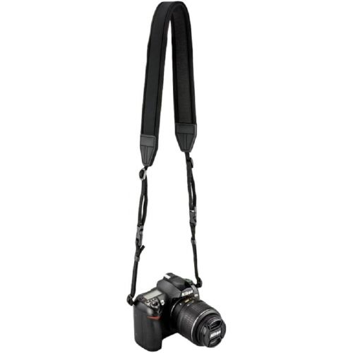  JJC 4.4ft Adjustable Neoprene Shoulder Neck Strap w/Quick Release Buckle Clip for Camera Nikon D850 D810 D800 D750 D610 D500 Df D7500 D7200 D7100 D5600 D5500 D5300 D5200 D3400 D330