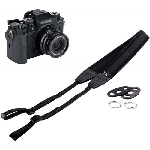  JJC Soft Camera Neck Shoulder Strap for Sony ZV-E10 A6000 A6100 A6300 A6400 A6500 A6600 Fuji Fujifilm X-T30 X-T20 X-T10 X-T4 X-T3 X-T2 X100V X100F X-S10 X-E4 Canon EOS M50 M6 Mark