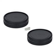 JJC (2 Packs) Body Cap and Rear Lens Cap Kit for Leica L Mount Cameras and Leica L Mount Lens, fit Panasonic S1 S1R S1H DC-S5 Leica SL (Typ601) CL SL2-S Sigma FP Sigma FP L