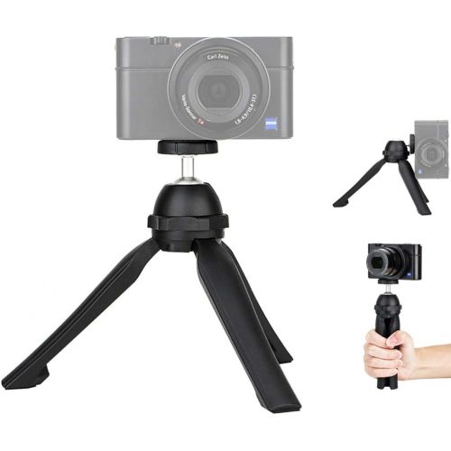  JJC Vlog Camera Mini Tabletop Tripod Stand Handheld Tripod for Sony ZV-1 RX100 VII ZV-E10 A6000 A6100 A6300 A6400 A7C Canon G7X Mark III II EOS M50 M6 Mark II R R5 R6 RP Nikon Z50