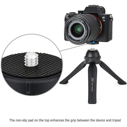  JJC Vlog Camera Mini Tabletop Tripod Stand Handheld Tripod for Sony ZV-1 RX100 VII ZV-E10 A6000 A6100 A6300 A6400 A7C Canon G7X Mark III II EOS M50 M6 Mark II R R5 R6 RP Nikon Z50